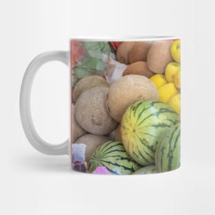 Mexico. San Miguel de Allende. Local Market. Fruits & Vegetables. Mug